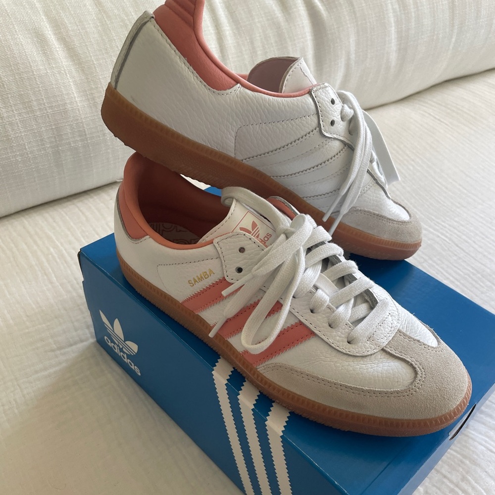 Adidas Samba OG Pink & White Sneakers - Women’s 7